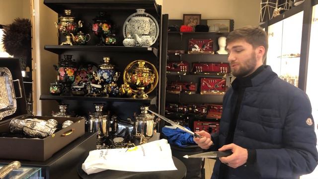 Покупка сувенирного кинжала в магазине подарков Этно-шоп в Москве смотреть онлайн