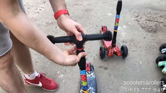 Smart ECO B new | Детский трехколесный самокат со светящимися колесами смотреть онлайн