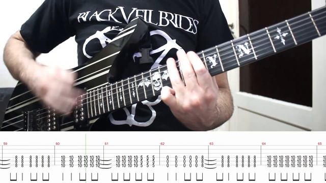 Black Veil Brides - Scarlet Cross (Guitar Cover + TABS) смотреть онлайн