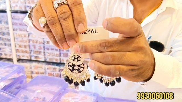 5Rs 10Rs Latest Trending Earrings Wholesale Market in Mumbai Bhuleshwar | Majeesa Bangles смотреть онлайн