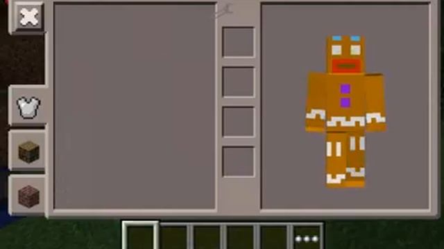 Minecraft PE - Gingerbread Man Skin Costume смотреть онлайн