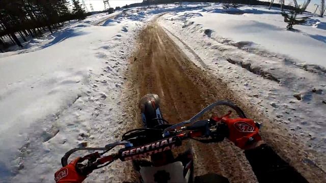 Кроссовая трасса ЗИМОЙ | Zuum Cb250 смотреть онлайн