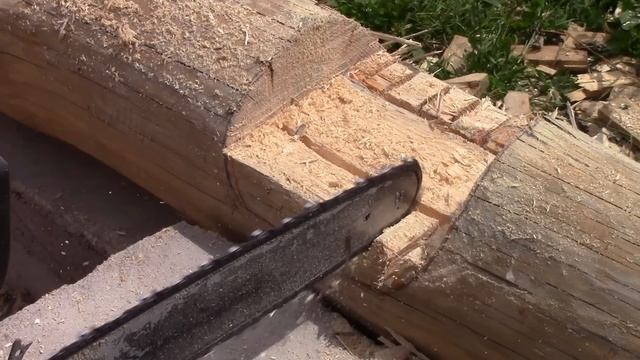 Угловые соединения окладного (первого) венца. Сруб своими руками. Часть 7/3. смотреть онлайн