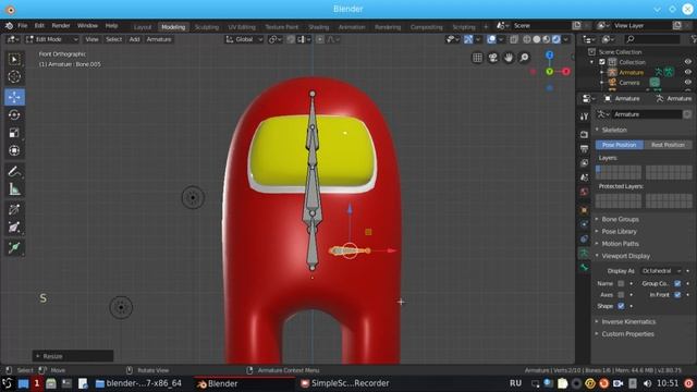 Простой персонаж в Blender 3D пошагово. Анимация персонажа: заставляем бегать по кругу смотреть онлайн