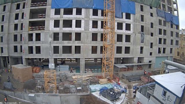 Таймлапс Басманный 5. 26 декабря 2016. Камера 2 смотреть онлайн