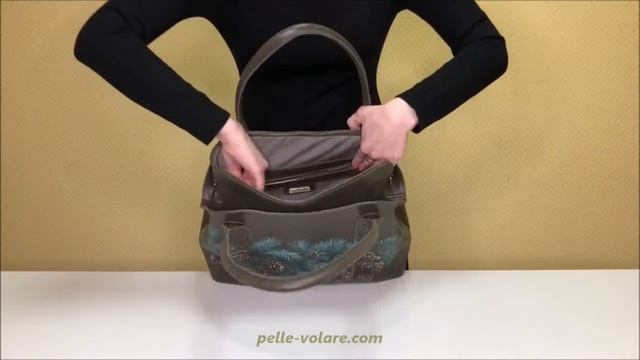 Большая сумка "Еловая лапа" Pelle-Volare смотреть онлайн