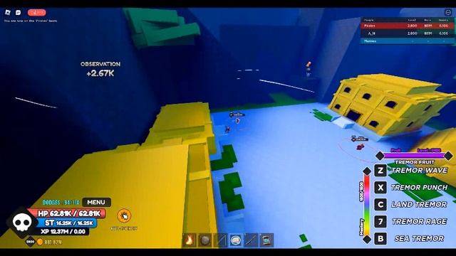 [One Fruit Simulator] Tremor Showcase смотреть онлайн
