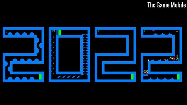 HAPPY NEW YEAR 2022! Marble Race in Algodoo - Thc Game Mobile смотреть онлайн