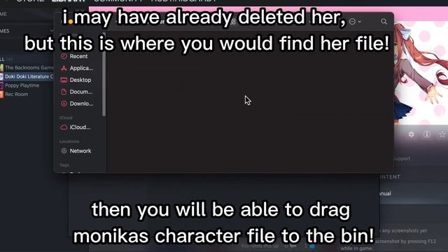 how to delete Monika on MacBook air! смотреть онлайн