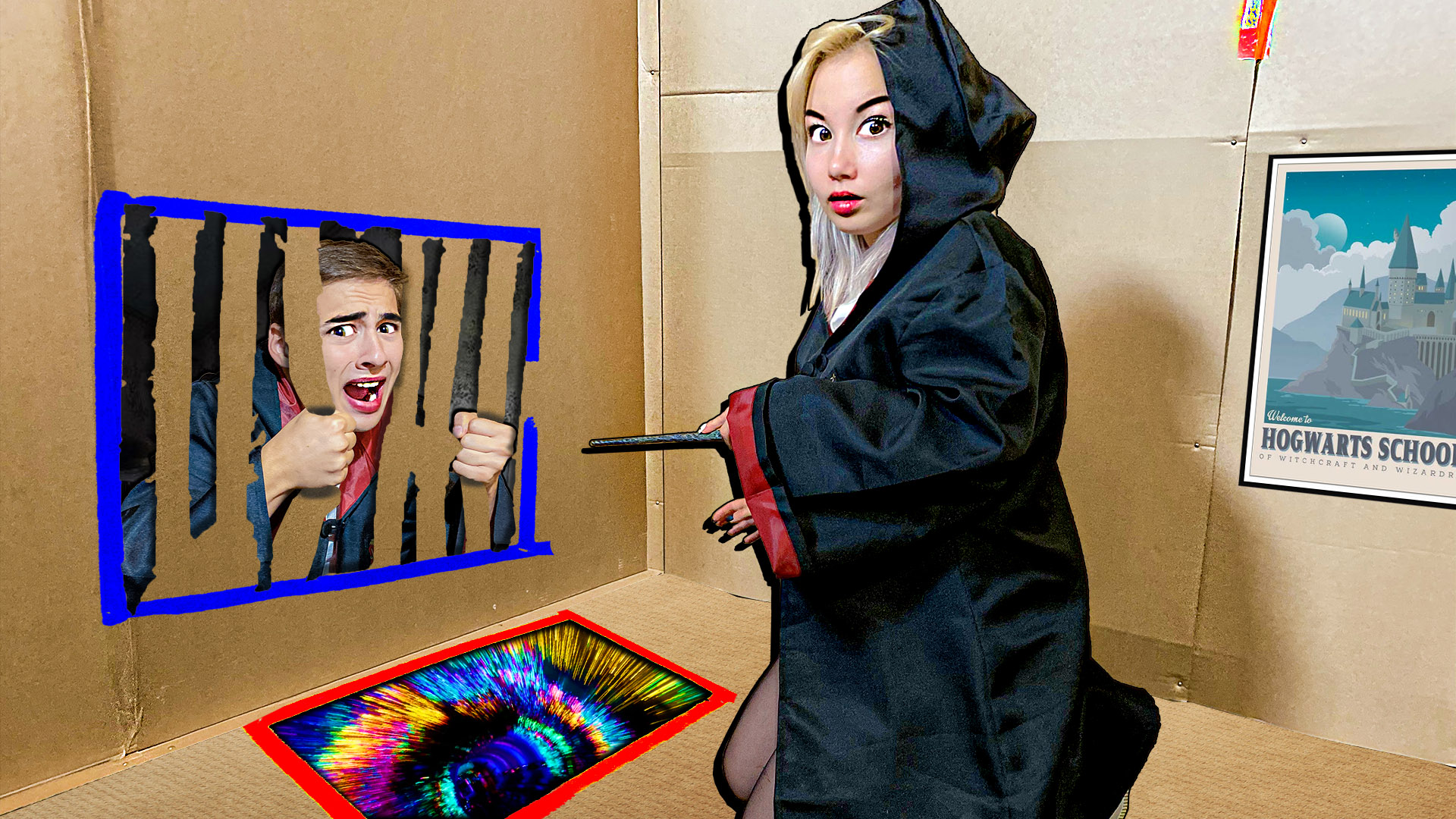 Побег из Картонной Школы Хогвартс ! смотреть онлайн