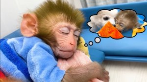 Обезьянка Бон Бон и новая машина Посетите лучших друзей щенка и съешьте пиццу