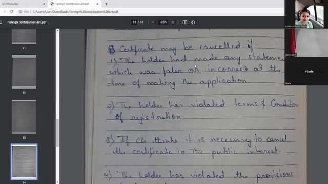 Ch- 4 - Foreign Contribution(Regulations) Act, 2010 - Part-2 - Cs Executive - EBCL