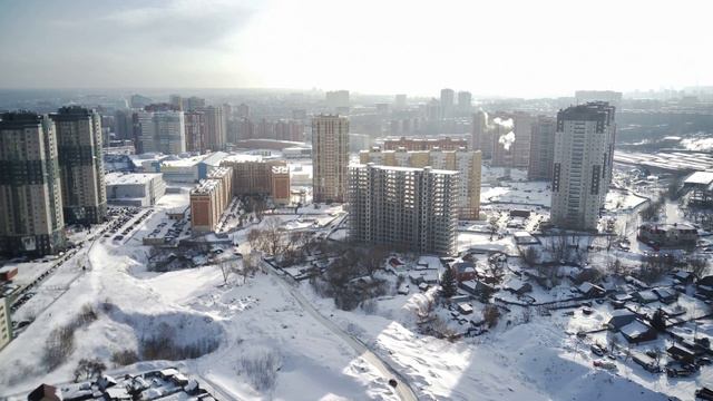 Новосибирск с высоты | 4К Март 2021 смотреть онлайн