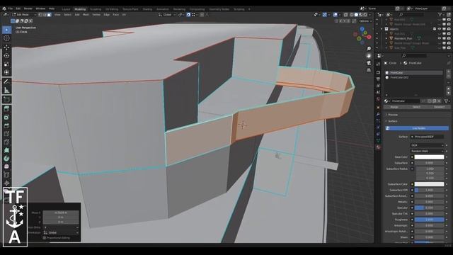 Making a ship in 3D with Blender for Task Force Admiral - Step by step musical tutorial смотреть онлайн
