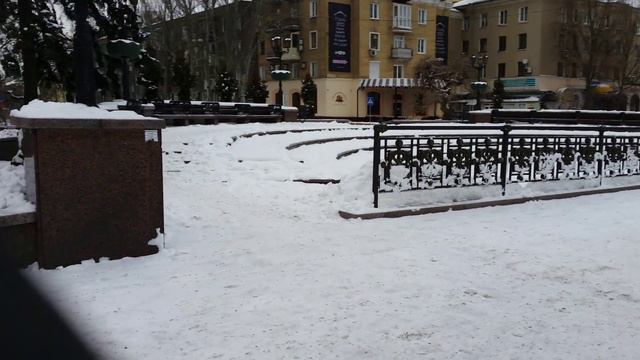 Донецк, бульвар Пушкина, январь 2016 смотреть онлайн