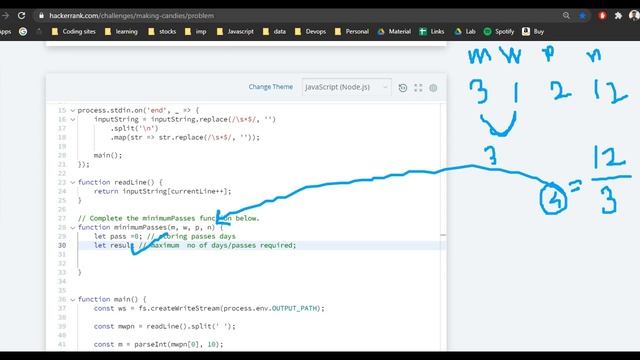 Making Candies Hackerrank Solution смотреть онлайн