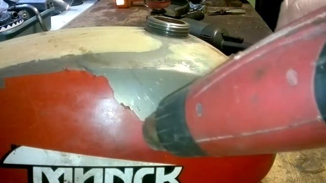 Подготовка к покраске мотоцикла Минск смотреть онлайн