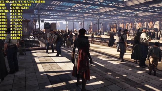Assassins Creed Syndicate GTX 1060 6GB OC | 1080p - 1440p & (4K) 2160p | FRAME-RATE TEST смотреть онлайн