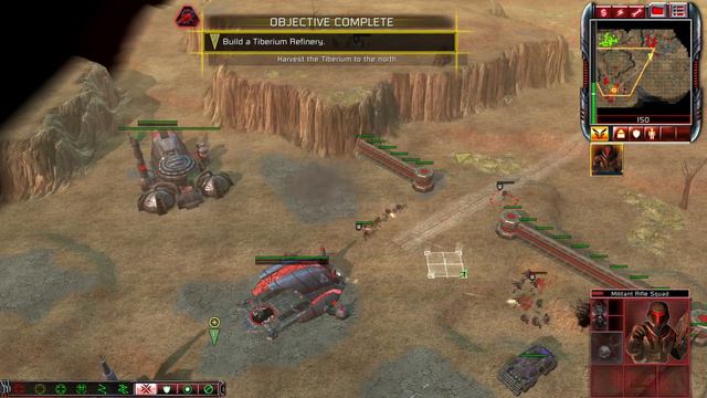 C&C 3 Tiberium Essence- Tiberian Sun Mission - Nod Demo Mission 1: Secure The Area [Hard Difficulty смотреть онлайн