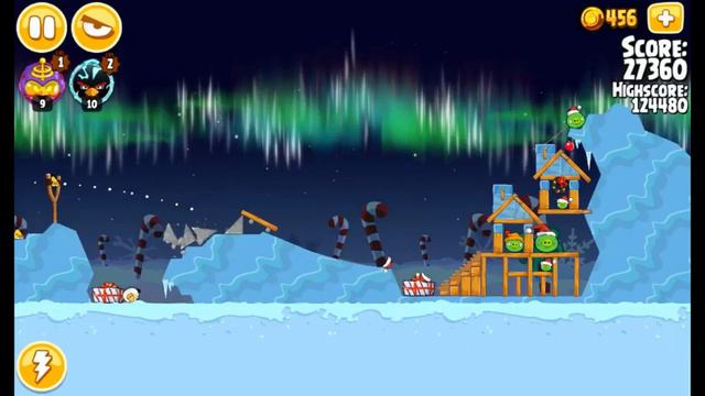 Angry Birds Seasons - Winter Wonderham - Level 1-7 - 130,720 - World Record! смотреть онлайн