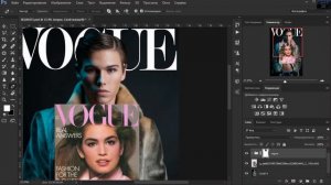 Как сделать ОБЛОЖКУ ЖУРНАЛА в PHOTOSHOP