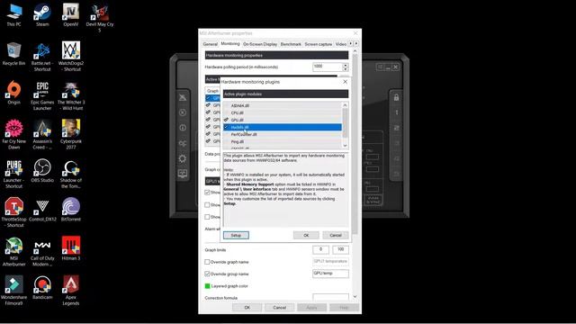 how to Unable CPU Clock speed in MSI Afterburner !! Clock speed monitoring !! смотреть онлайн