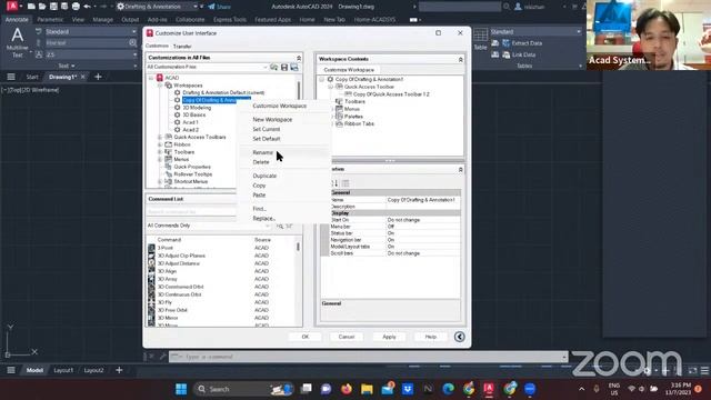 Customize User Interface in AutoCAD 2024 смотреть онлайн