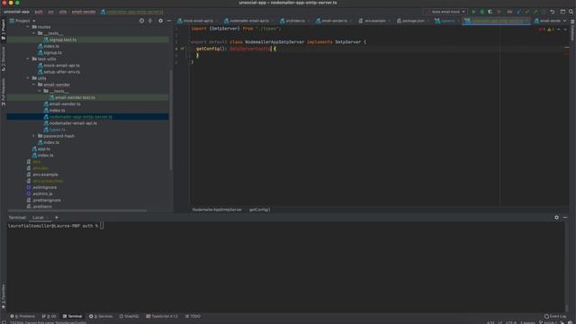 Integrating a local Nodemailer SMTP Server: Building a microservices-based NodeJS and React app #03 смотреть онлайн