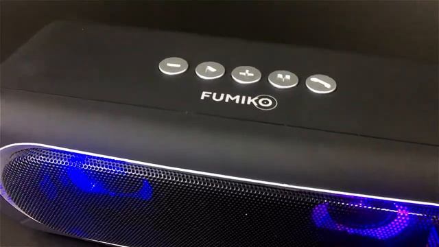 Портативная bluetooth-колонка FUMIKO ENIGMA с яркой RGB-подсветкой. смотреть онлайн