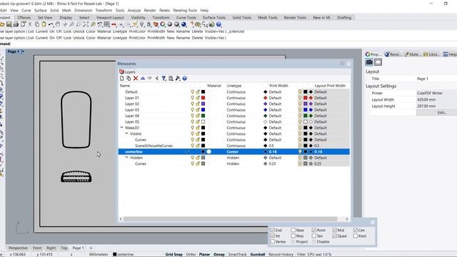 Rhino Tutorial: Creating 2D Drawing from 3D Model (Update) смотреть онлайн