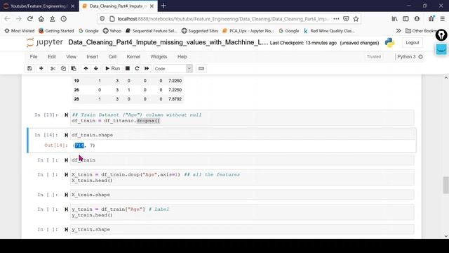 Hands-on Handling Missing value using Prediction Model in Machine Learning|Data Cleaning Tutorial 1 смотреть онлайн