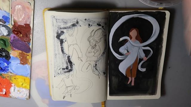 рисую в скетчбуке и болтаю смотреть онлайн