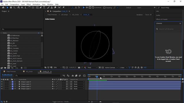 300+ HUD Elements for After effects | Graphics смотреть онлайн