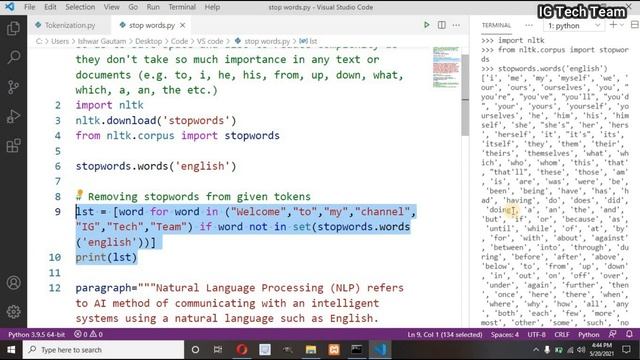 Stopwords in Natural Language Processing | How to remove stopwords in English language? смотреть онлайн