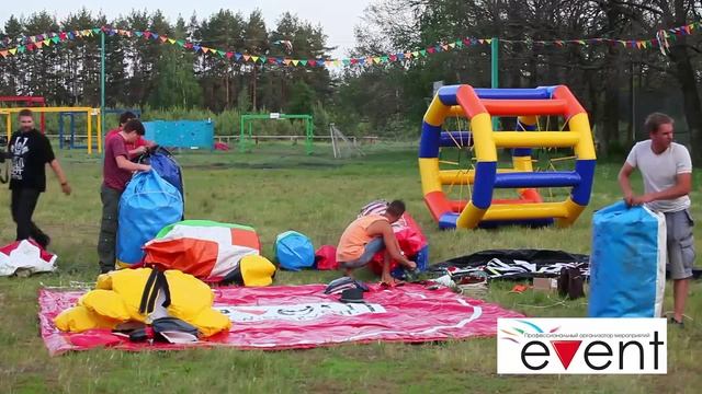Удивительные надувные аттракционы на праздник в Воронеже от компании Event смотреть онлайн