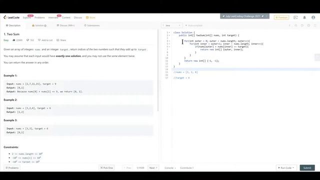 Leet Code Optimal Solution Explained - #1 Two Sum (Java) смотреть онлайн