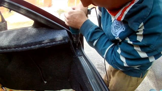 Акустическая полка ВАЗ 2109 с боковинами карпет полная установка} смотреть онлайн
