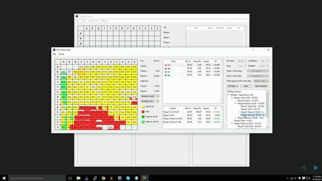 Simple Postflop - расчет GTO в HU с префлопа для стеков 18bb смотреть онлайн