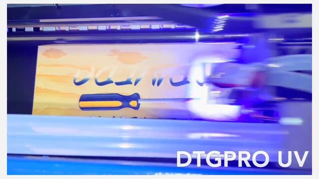The DTG PRO FUSION UV Printer - Prints to wood and almost all hard substrates смотреть онлайн