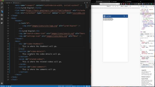 125 Building the mobile first layout смотреть онлайн