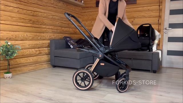 Коляска Moon Resea S 2022 RoseGold краткий обзор смотреть онлайн