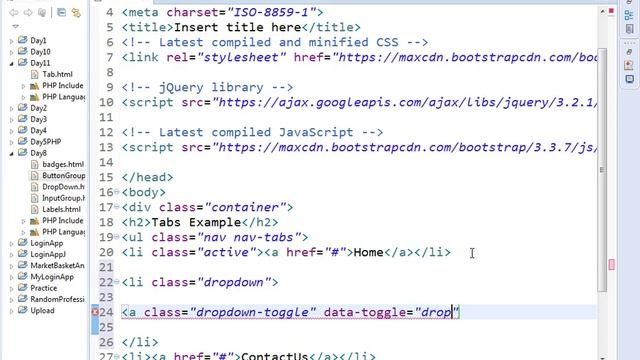 Bootstrap Tabular Navigation Elements смотреть онлайн