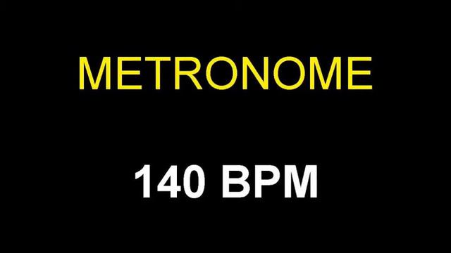 Metronome 140 BPM Beats Per Minute смотреть онлайн