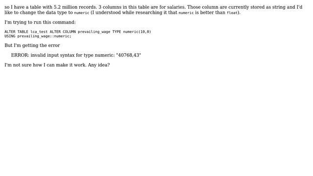 Change column type from string to numeric (2 Solutions!!) смотреть онлайн