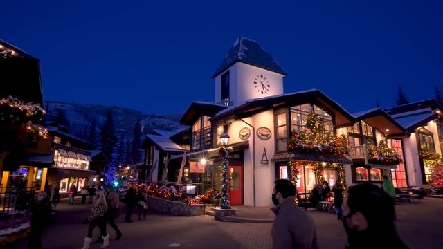 ?Vail Colorado Virtual Tour - A Cinematic Walk Through The Famous Ski Town, A Winter Wonderland 4K