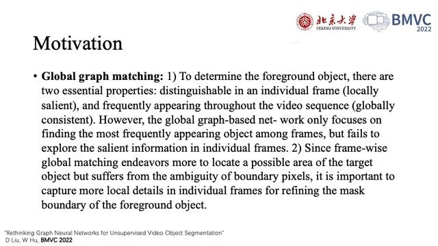 Paper ID 76 - Rethinking Graph Neural Networks for Unsupervised Video Object Segmentation смотреть онлайн