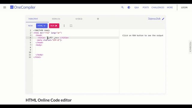طريقة إستخدام موقع onecompiler لبرمجة النص التشعبي بلغة HTML смотреть онлайн