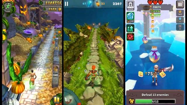 Temple Run 2 Spooky Ridge Vs Asgard Run Crush Your Enemies Vs Blades of Brim - Endless Run Gameplay смотреть онлайн