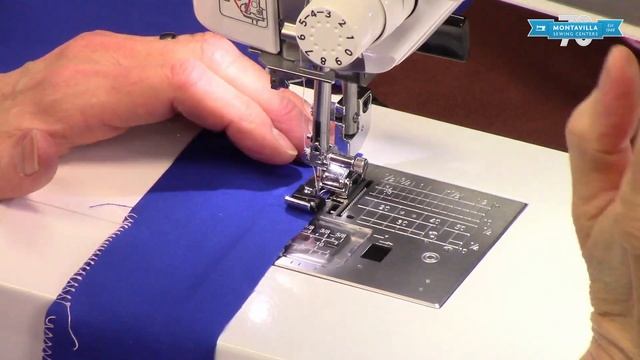 Zig-Zag Overcast Tutorial Using Presser Foot "M" on a Janome Computerized Sewing Machine смотреть онлайн