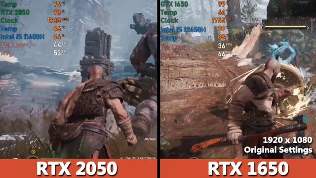 RTX 2050 Vs GTX 1650 Laptop Gaming Benchmark In 2023 | HP Victus Vs Asus TUF | #rtx2050 #gtx1650